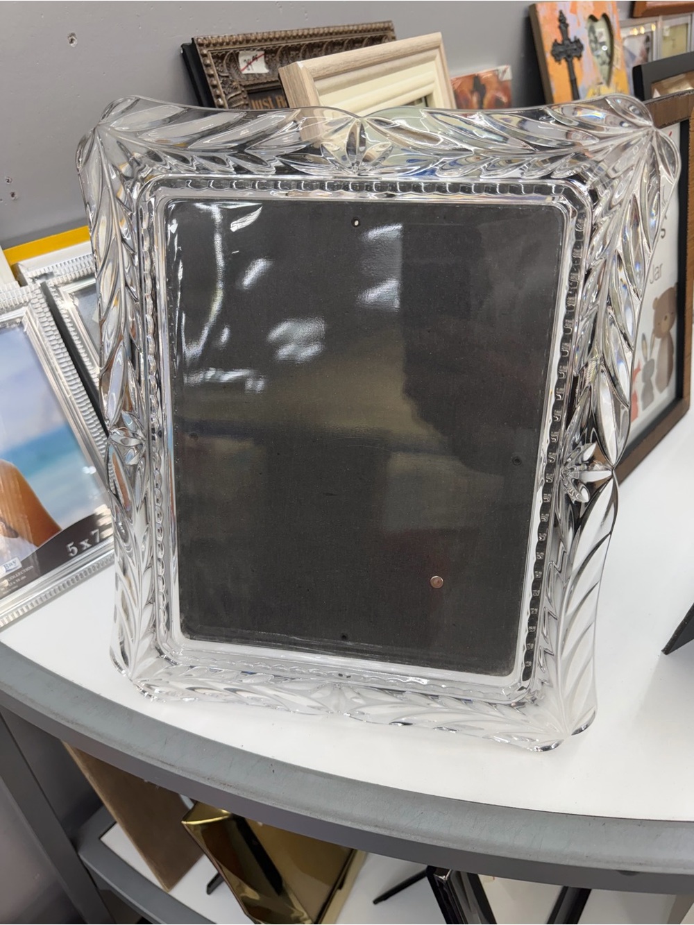 Mikasa Clear Lead Crystal Picture Frame